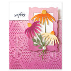 Penny Black Dots and Dashes Embossing Folder 65-020 pretty flowers