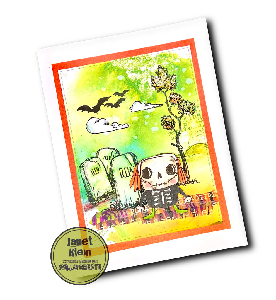 AALL & Create Booooo! Washi Tape aallwt65 halloween skeleton