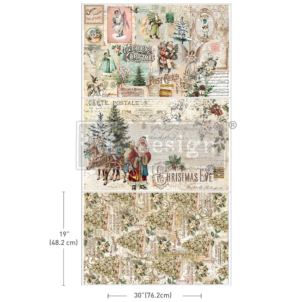 Prima Marketing Holly Jolly Hideaway ReDesign Decoupage Paper Pack 668693