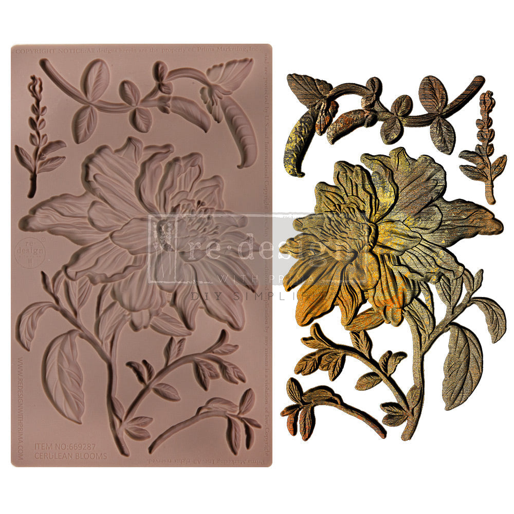 Prima Marketing Cerulean Blooms ReDesign Mould 669287