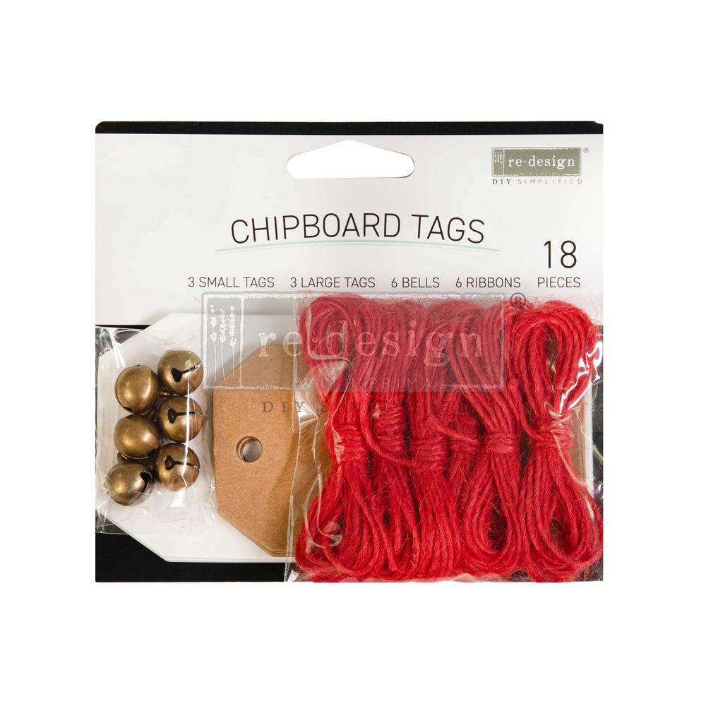 Prima Marketing Christmas Chipboard Tags ReDesign 670320