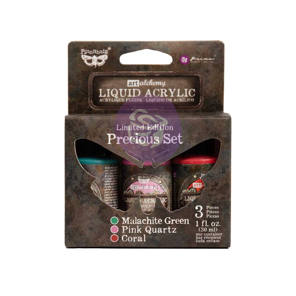 Prima Marketing Precious Liquid Acrylic Set Finnabair Art Alchemy 969936