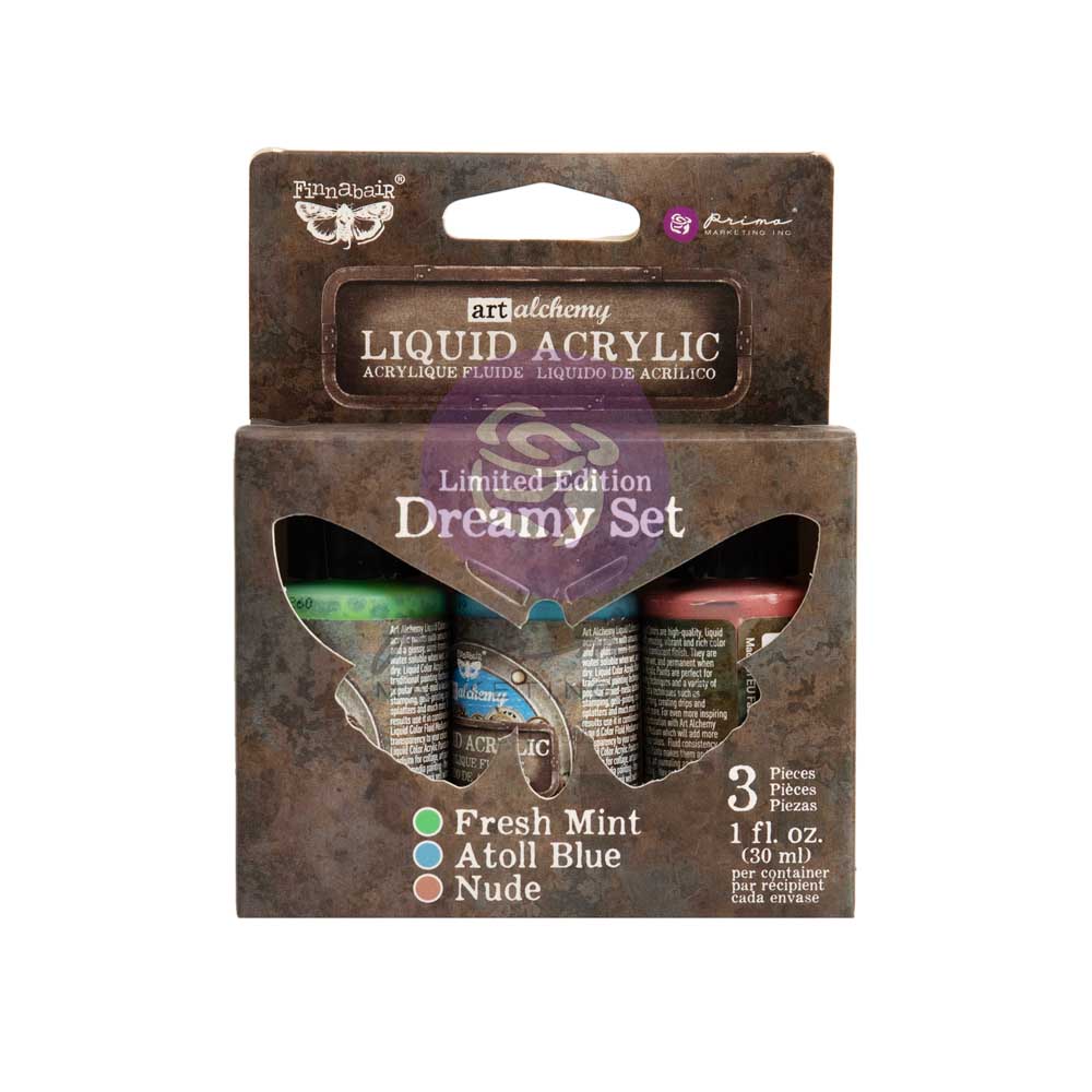 Prima Marketing Dreamy Liquid Acrylic Set Finnabair Art Alchemy 969943