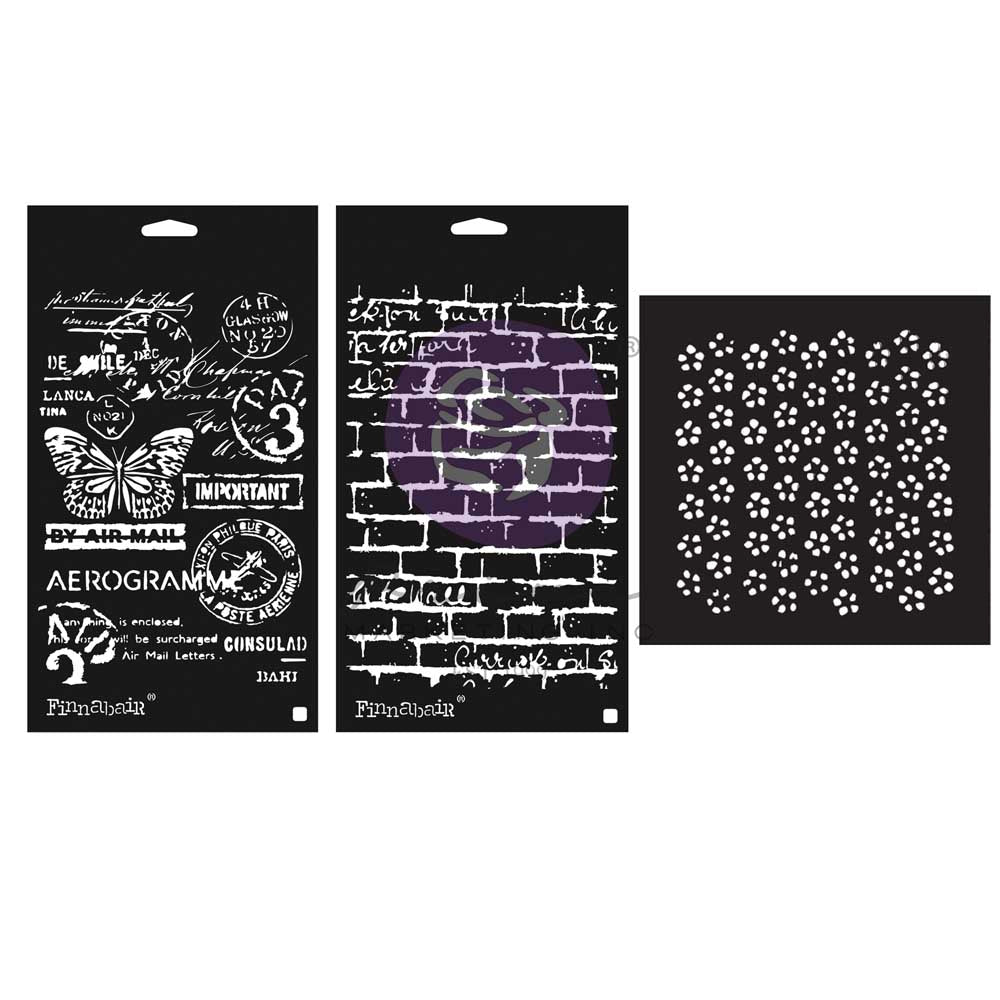 Prima Marketing Perfectly Grungy Stencils Finnabair Art Alchemy 969967