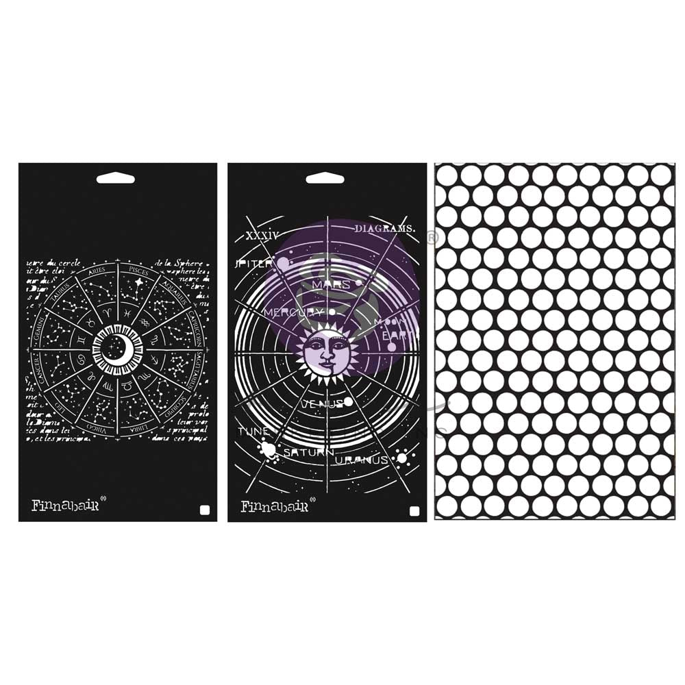 Prima Marketing Celestial Stencils Finnabair Art Alchemy 969981