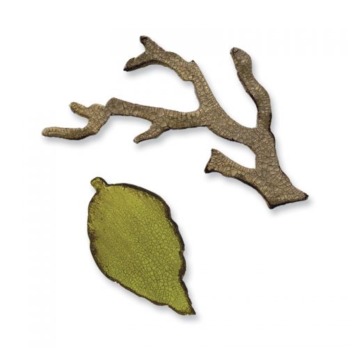 Tim Holtz Sizzix Die MINI BRANCH & LEAF Movers & Shapers 657208