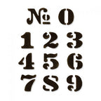 Tim Holtz Sizzix CARGO STENCIL NUMBER SET Dies Movers & Shapers 657841