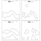 Sizzix Mountain Scene Layered Stencils 666272 detail