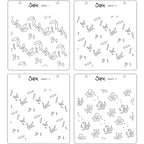 Sizzix Flower Patch Layered Stencils 666273 detail