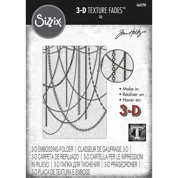 Tim Holtz Sizzix Sparkle 3D Texture Fades Embossing Folder