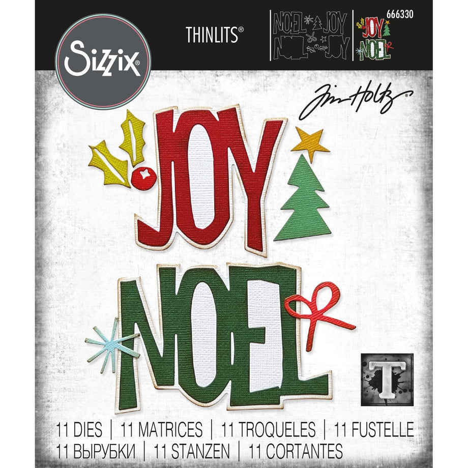 Tim Holtz Sizzix Big Tidings Thinlits Dies 666330 – Simon Says Stamp
