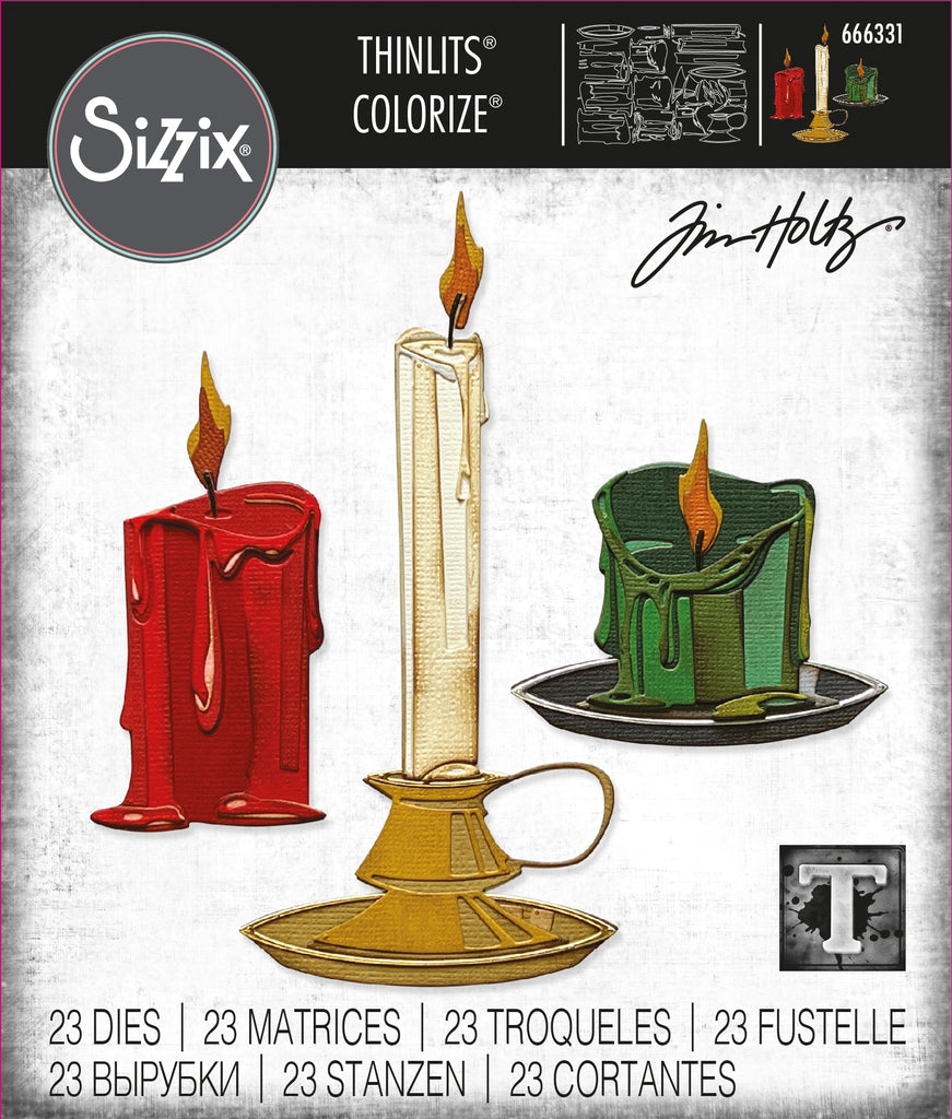 Tim Holtz Sizzix Candleshop, Colorize Thinlits Dies 666331