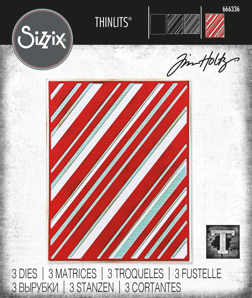 Tim Holtz Sizzix Layered Stripes Thinlits Dies 666336