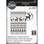 Tim Holtz Sizzix Holiday Knit ML Texture Fade Embossing Folder 666340