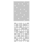 Tim Holtz Sizzix Layered Dots Thinlits Dies 666385 line art