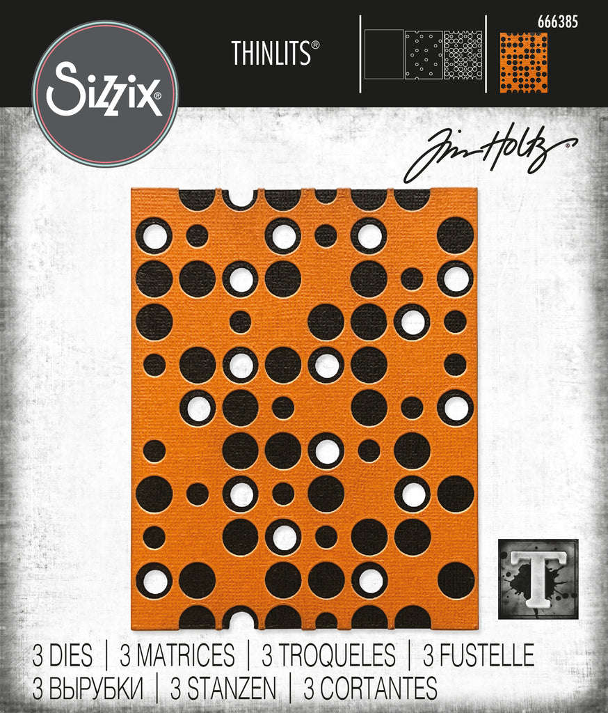 Tim Holtz Sizzix Layered Dots Thinlits Dies 666385