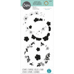 Sizzix Botanic Wreath Layered Clear Stamps 666526