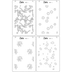 Sizzix Lacey A6 Layered Stencils 666531 detail