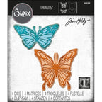 Tim Holtz Sizzix Vault Scribbly Butterfly Thinlits Dies 666564