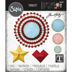 Tim Holtz Sizzix Vault Rosettes Thinlits Dies 666567