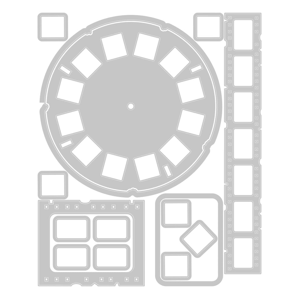 Tim Holtz Sizzix Vault Picture Show Thinlits Dies 666602 line art