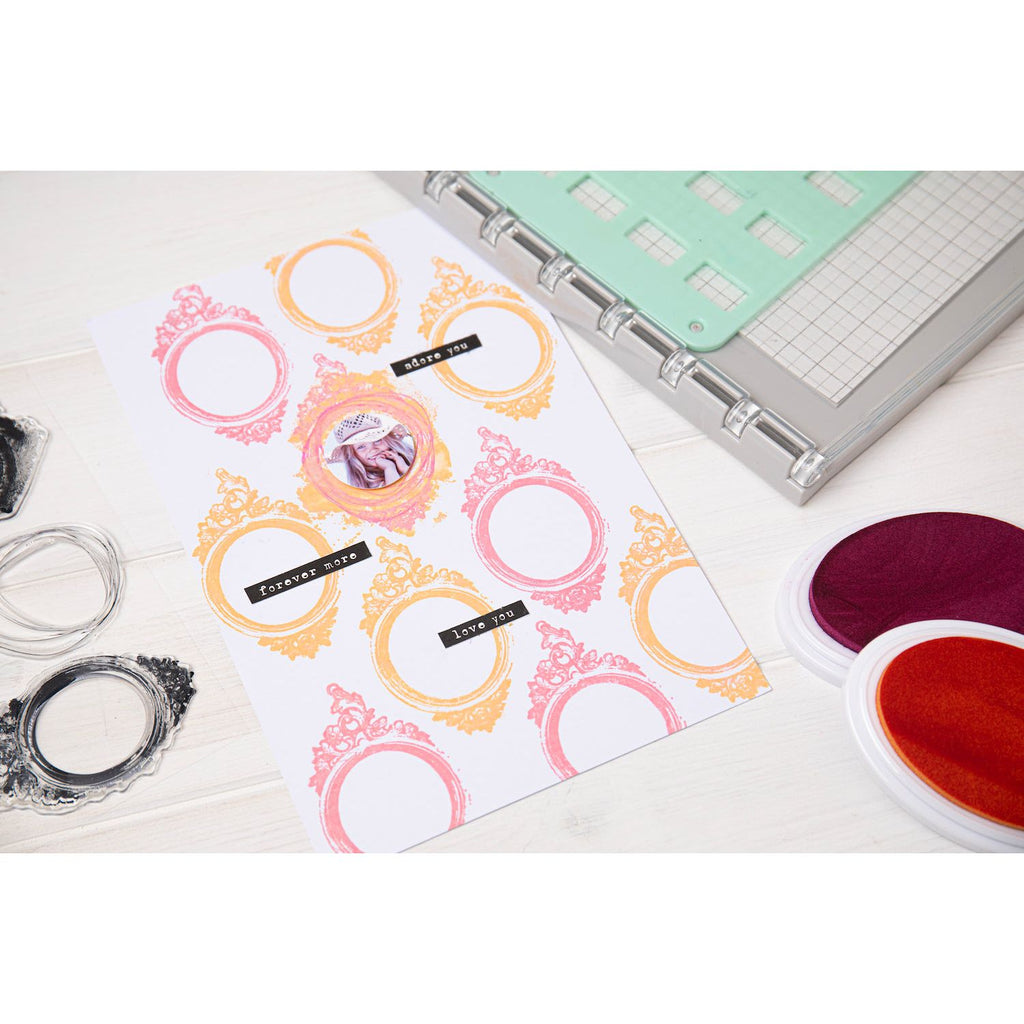 Sizzix and 49 and Market Artsy Regal Frame Layered Clear Stamps 666631 frames