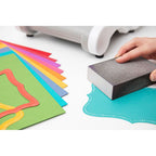 Sizzix Revealz Sandable Jewel A6 Cardstock 666678 sanding