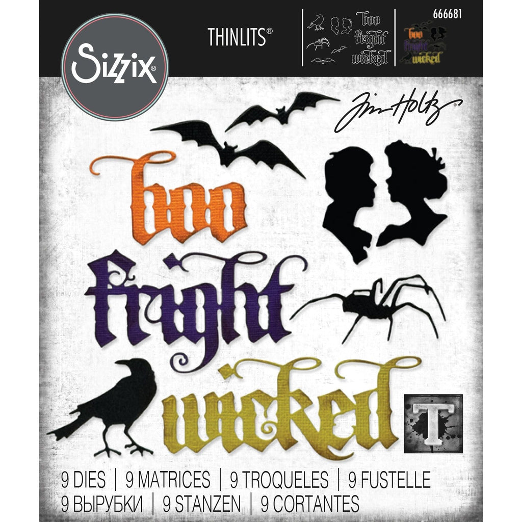 *Tim Holtz Sizzix Vault Gothic Portraits Thinlits Dies 666681
