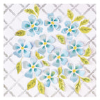 Sizzix Watercolour Flowers & Lattice Layered Stencils 666690 pop out flowers
