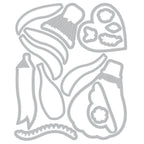 Sizzix Up and Away 2 Framelits Dies 666830 line art