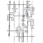 Sizzix Dot Matrix ML Embossing Folder 666904 line art