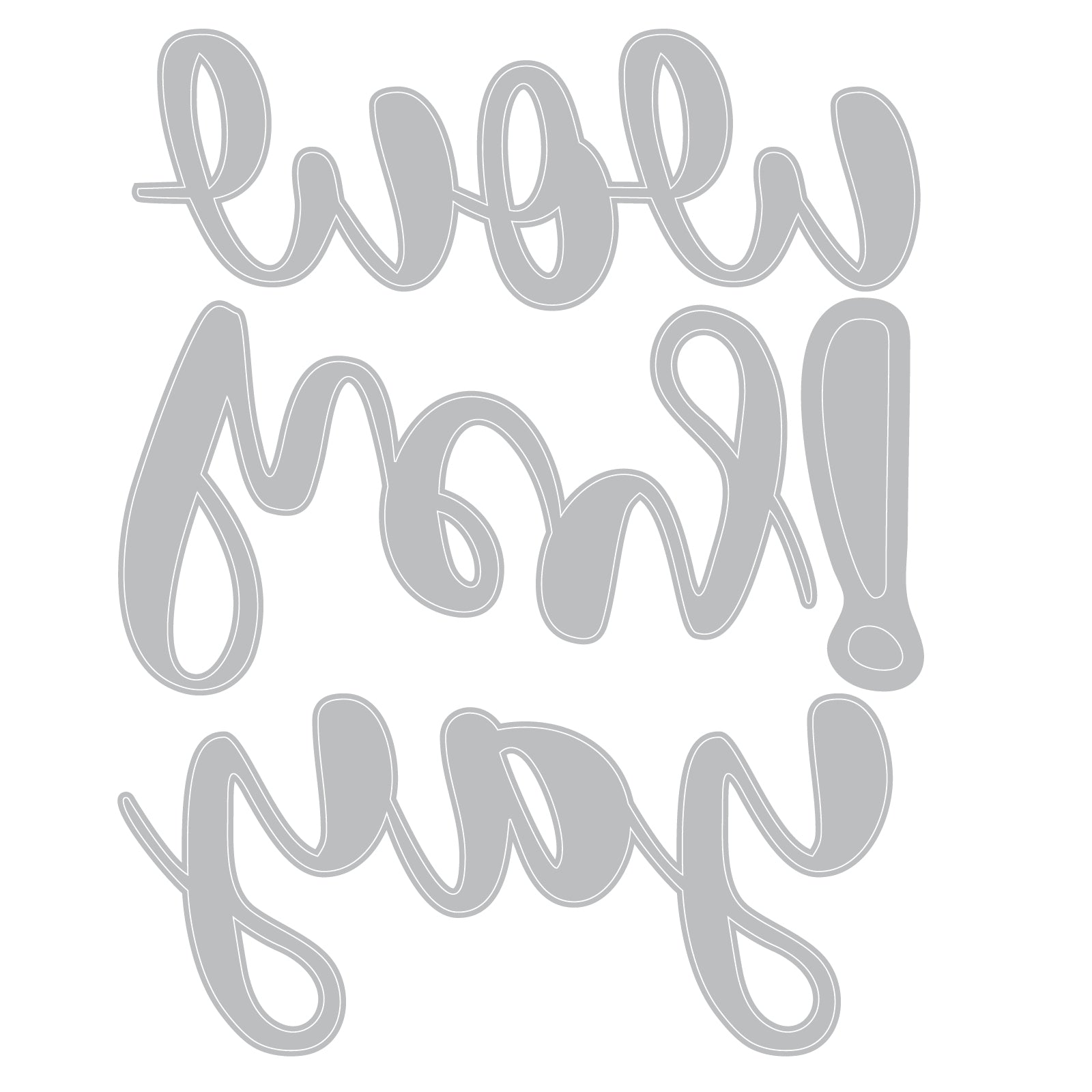 Sizzix Exclamation Word Thinlits Dies 666993