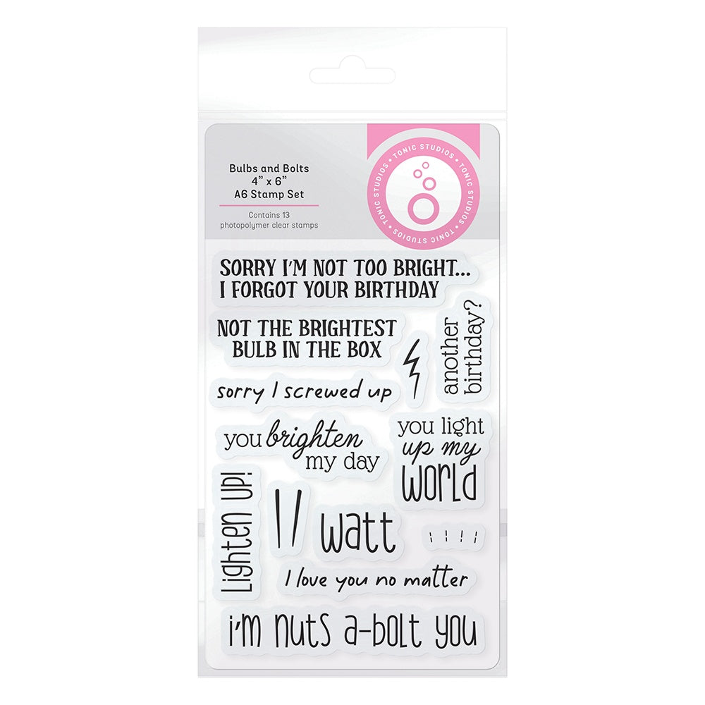 Tonic Bulbs And Bolts Clear Stamps 5072e