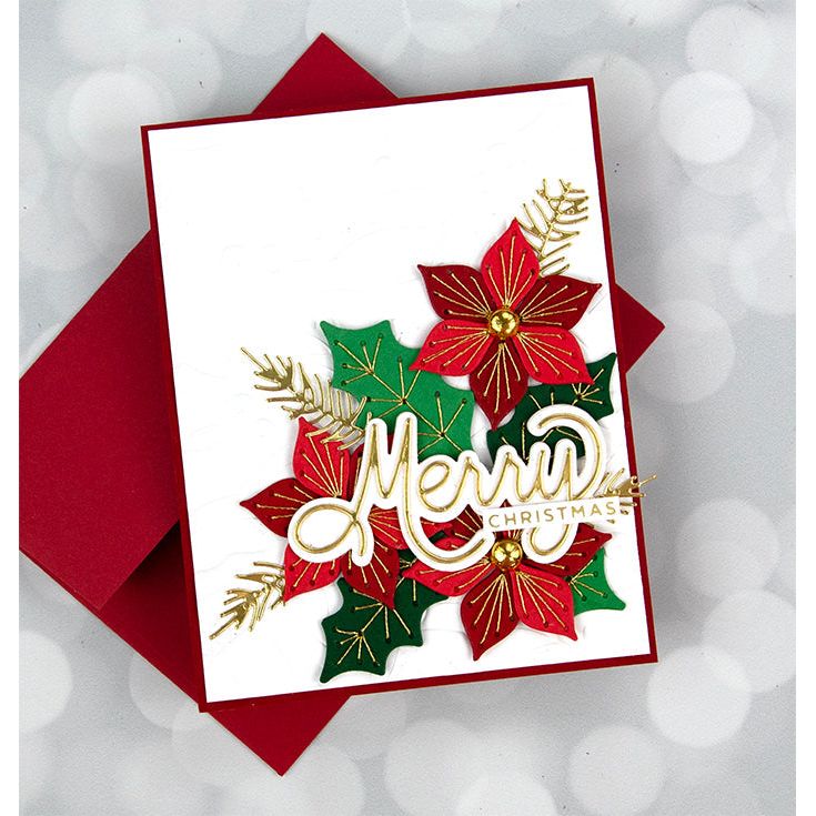 E3D-060 Spellbinders Holly and Foliage 3D Embossing Folder christmas | color-code:ALT01