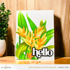 Altenew Charming Heliconia Simple Coloring Stencils alt8479 beautiful flowers