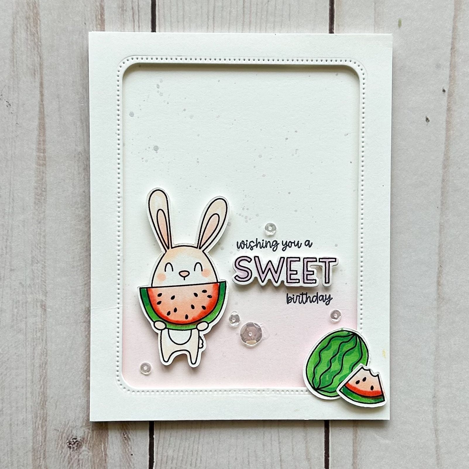 Avery Elle Steel Dies One In A Melon d-24-11 sweet birthday