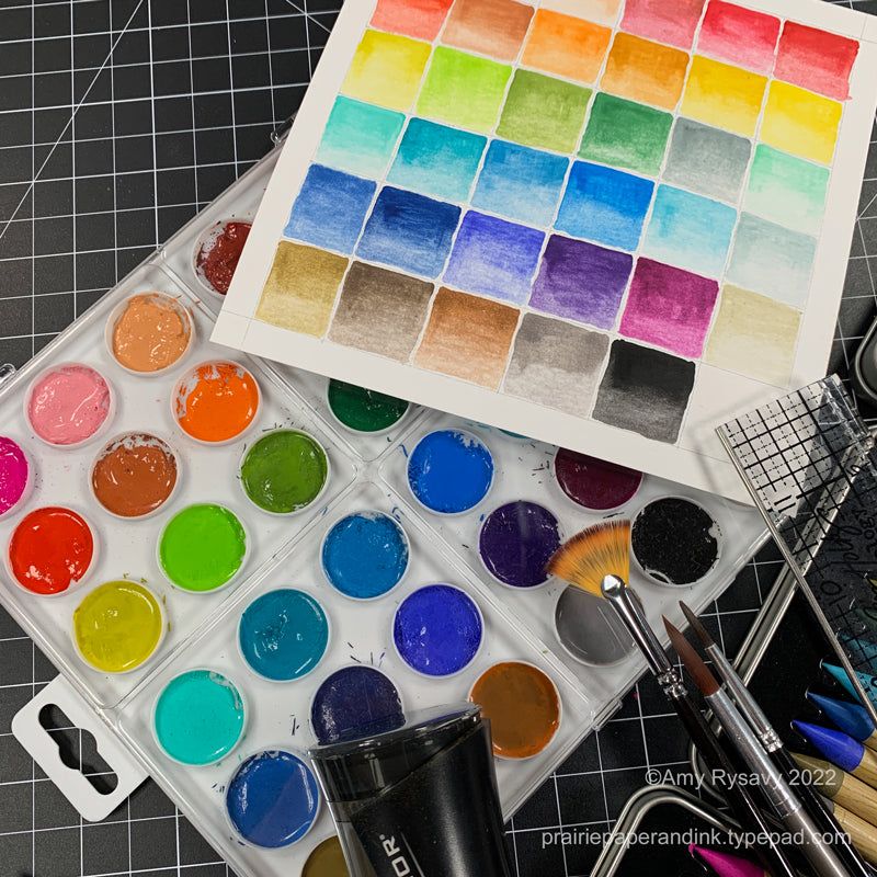 Tim Holtz Ink Palette Bundle Of 2 Making A Palette | color-code:ALT02