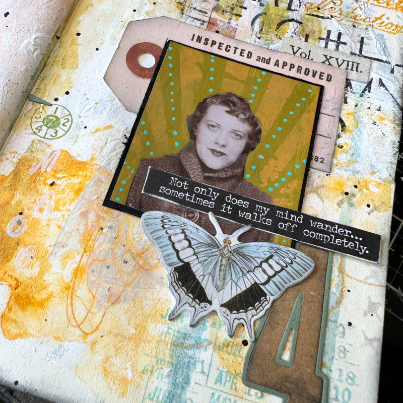 Tim Holtz Layering Stencil STITCHES THS099 Moth | color-code:ALT03