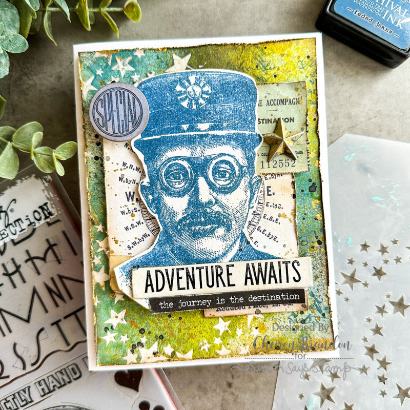 Tim Holtz Layering Stencil HOCUS POCUS THS131 Adventure | color-code:ALT03