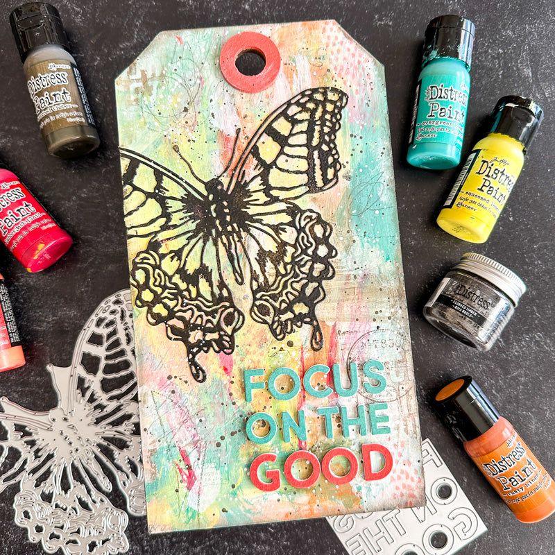 Tim Holtz Sizzix PERSPECTIVE BUTTERFLY Thinlits Dies 665201 focus on the good | color-code:ALT01