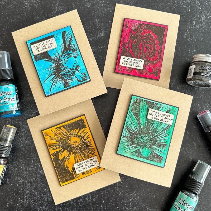 Tim Holtz Cling Rubber Stamps Bold Botanicals CMS462 pretty flowers | color-code:ALT04