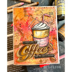 Tim Holtz Cling Rubber Stamps FRESHLY BREWED BLUEPRINT CMS232 coffee | color-code:ALT01