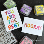 Tim Holtz Cling Rubber Stamps Sign Painter cms484 hooray | color-code:ALT02