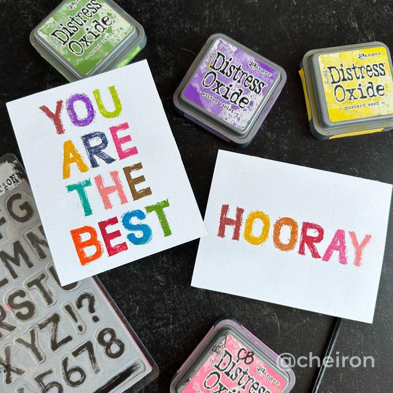Tim Holtz Cling Rubber Stamps Sign Painter cms484 hooray | color-code:ALT02