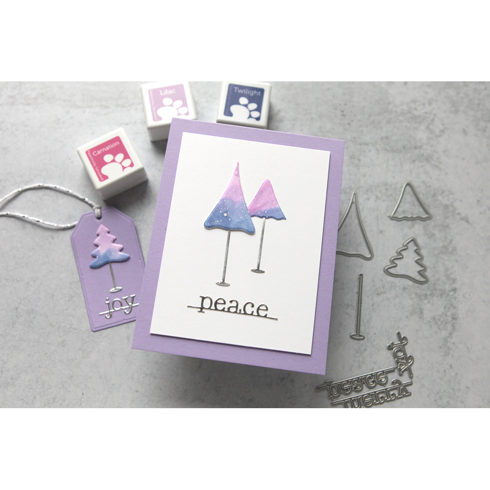 CZ Design Wonky Tree O Wafer Dies czd209 Season Of Wonder Christmas Card | color-code:ALT04