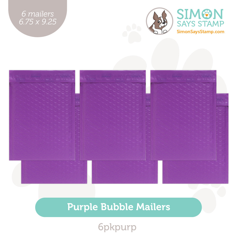 Simon Says Stamp Purple Bubble Mailers 6 Pack 6pkpurp Celebrate