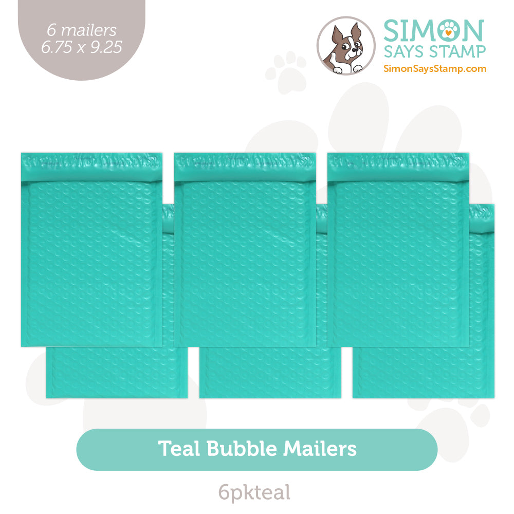 Simon Says Stamp Teal Bubble Mailers 6 Pack 6pkteal Celebrate