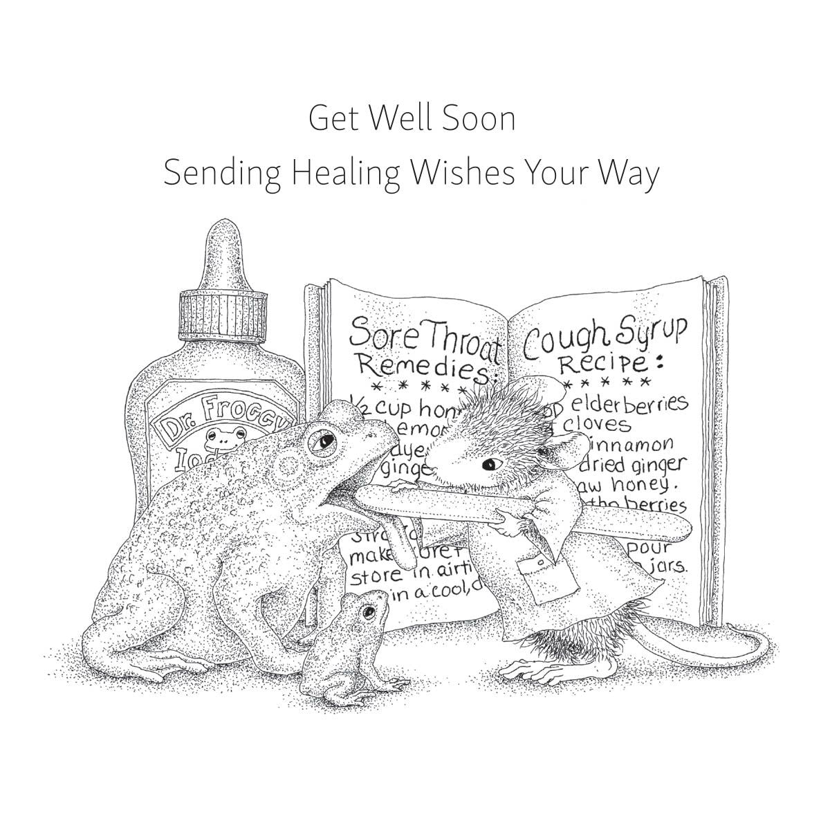 Spellbinders: House Mouse Froggy Throat Cling Stamp Set
