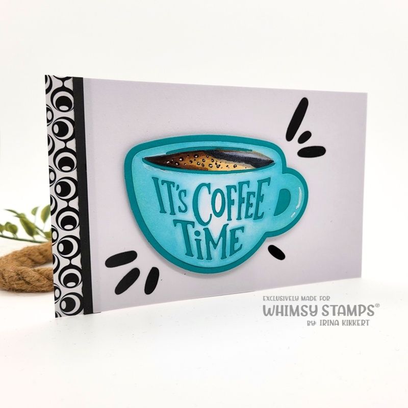 Whimsy Stamps Slimline Retro Groovy Toner Card Pack WSTCSL-07 coffee