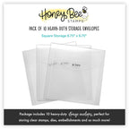 Honey Bee Creative Square Storage Pockets hbtl-sp04 heavy duty 6.75 x 6.75